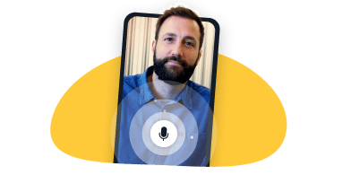 image of mobile phone with a lesson from Busuu