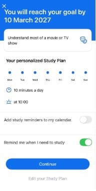 Study on track-Busuu