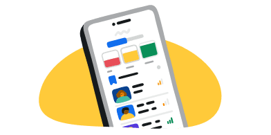 image of mobile phone with lessons