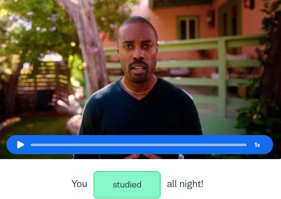 Indicative-mood busuu