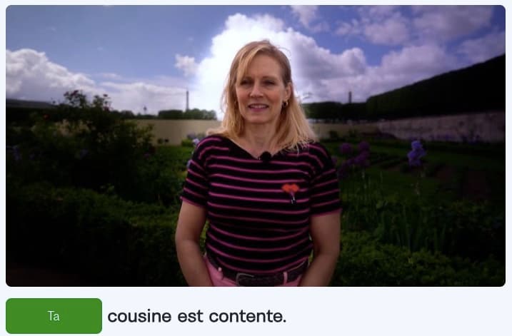 french possessive adjectives busuu