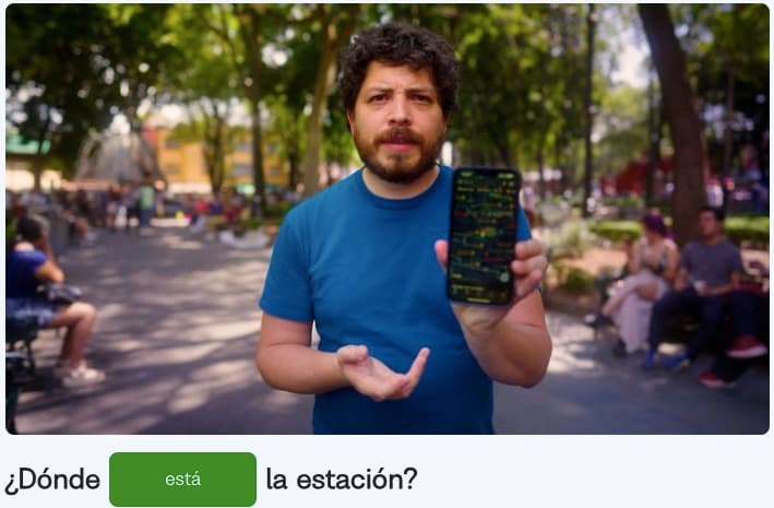 spanish directions busuu