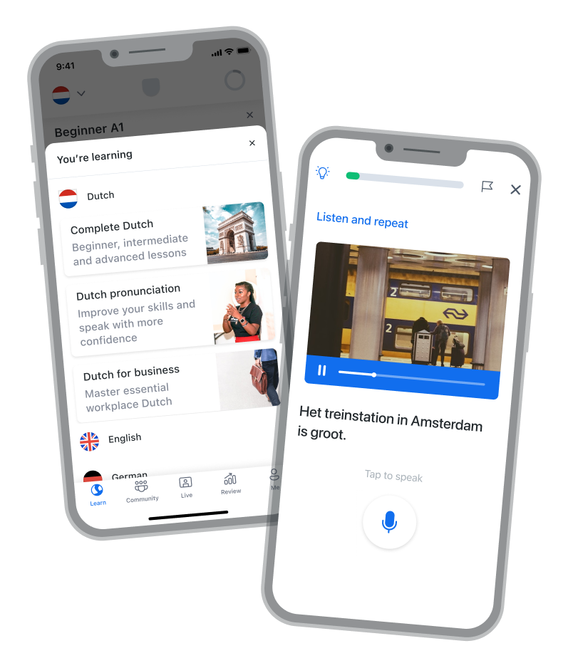 Free Dutch learning app