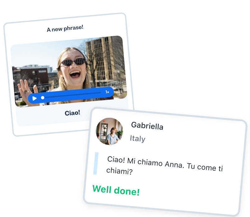Progress faster in Italian by learning with Busuu's Study Plan app feature
