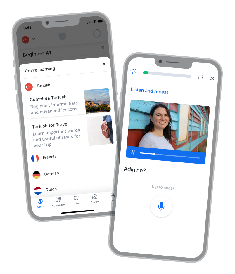 Turkish learning app