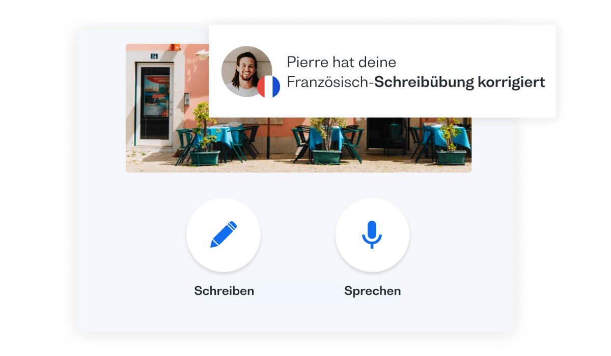 Französisch sprechen üben mit Konversationen in der App: lerne Französisch