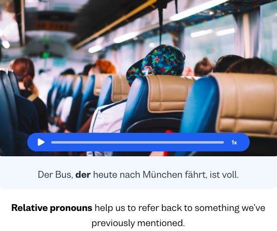 german relative pronoun busuu