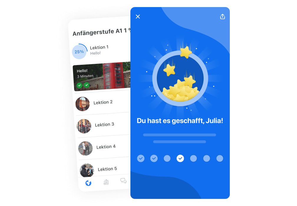 Lern in deinem eigenen Tempo
