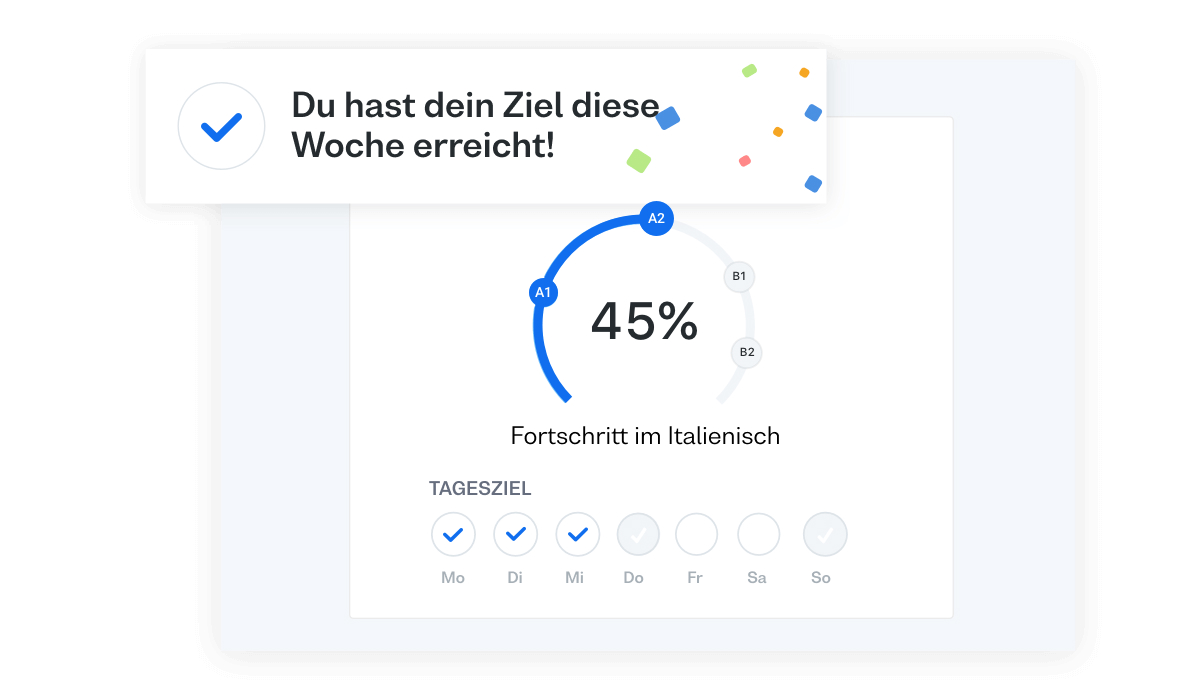 Mit einem Lernplan schneller vorankommen: lerne italienisch