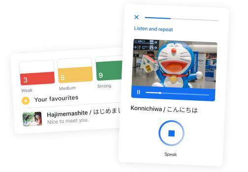 Learn exercise on Busuu