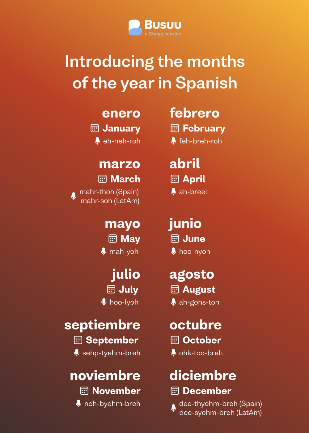 Teach Spanish Months of the Year: February in Spanish